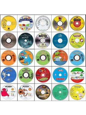 25 Vintage CD-ROM Kids Lot #7 (2000-2003)